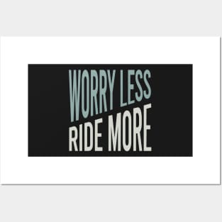 Equestrian Worry Less Ride More Posters and Art